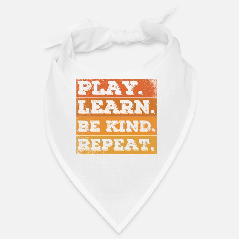 Retro Play Learn Kind Repeat Kindness Unity Day Bandana