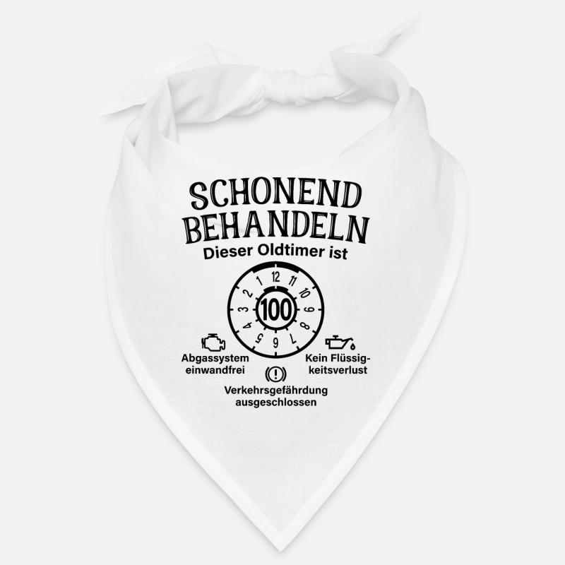 100. Geburtstag Schonend Behandeln Oldtimer 100 Bandana