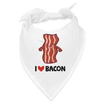 Ich liebe Speck Liebe Speck - Bandana - Weiß - Vorne