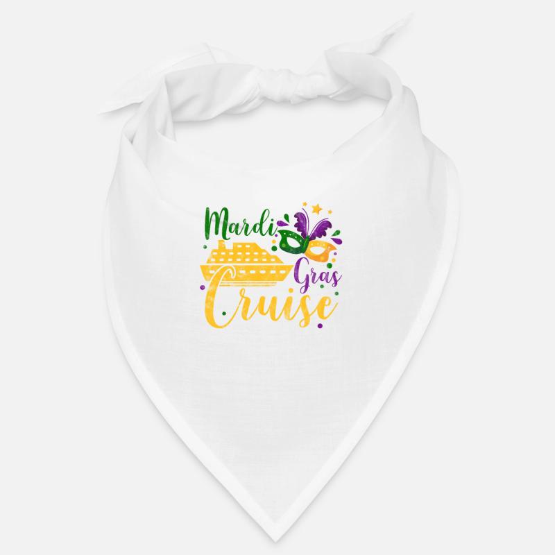 Cruise Mardi Gras Krydstogtskib Gave - Bandana - hvid