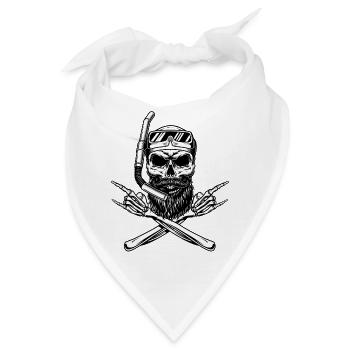 Barttaucher Fan des Rock'n Roll - Bandana - Weiß - Vorne