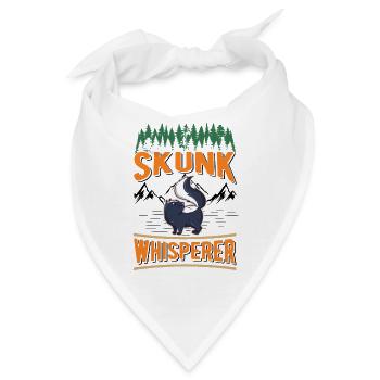 Skunk Whisperer Stinktier - Bandana - Weiß - Vorne