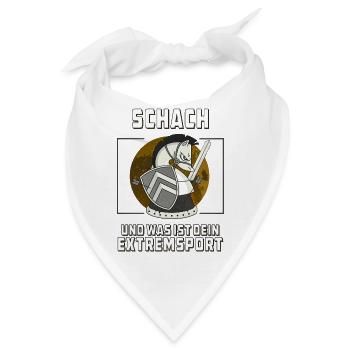 SCHACH UND WAS IST DEIN EXTREMSPORT - Bandana - Weiß - Vorne