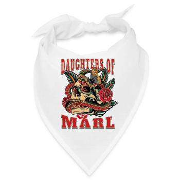 Marl Frau Geschenk daughters of Marl Frauen - Bandana - Weiß - Vorne