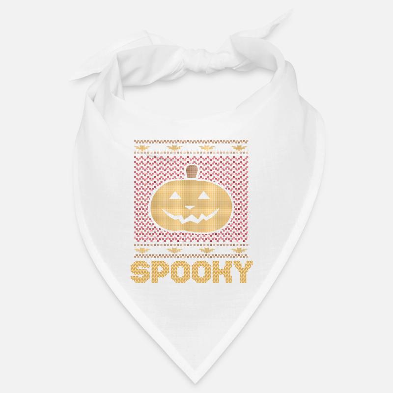 Stitch Pattern Citrouille Créature Spooky Halloween Bandana