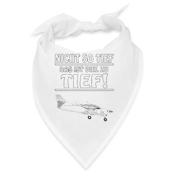MOTORFLIEGER NICHT SO TIEF - Bandana - Weiß - Vorne