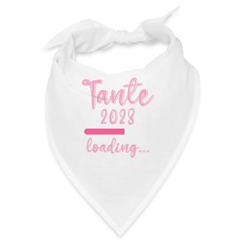 Tante 2023 loading Nichte Neffe Baby Tanten - Bandana - Weiß - Vorne