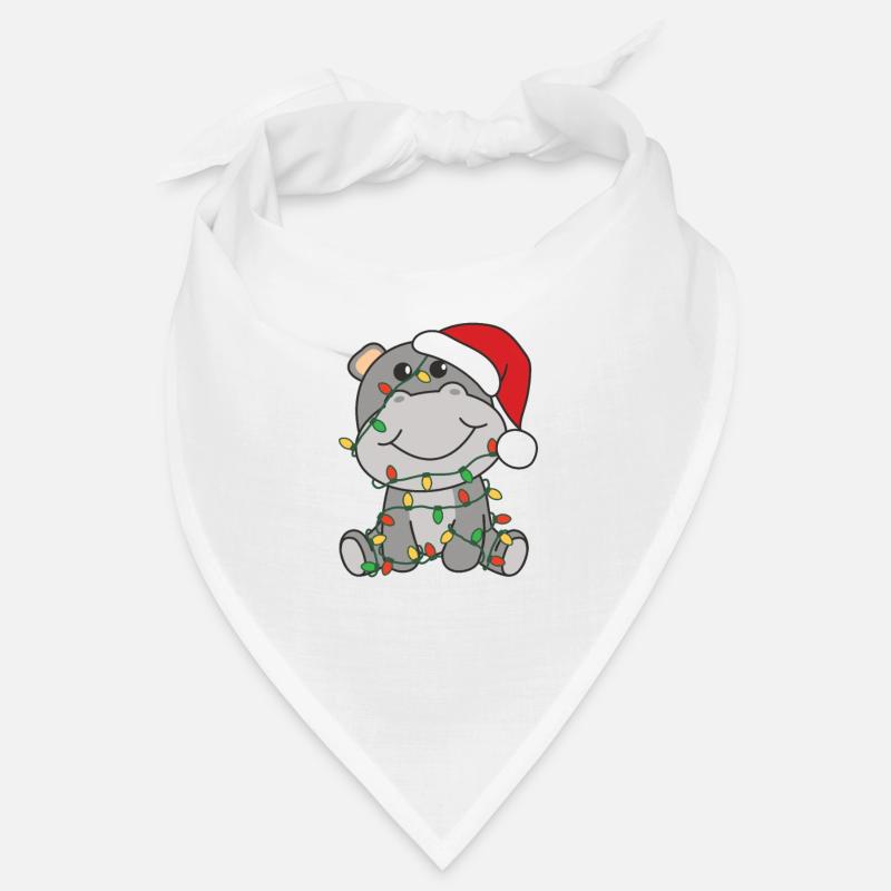 Hippo Noël Animaux d’hiver Hippos Bandana