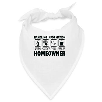 Neuer Hauseigentümer Informationen zum Umgang mit - Bandana - Weiß - Vorne