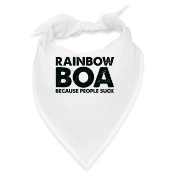 Leute Saugen Regenbogen-Boa-Schlange - Bandana - Weiß - Vorne