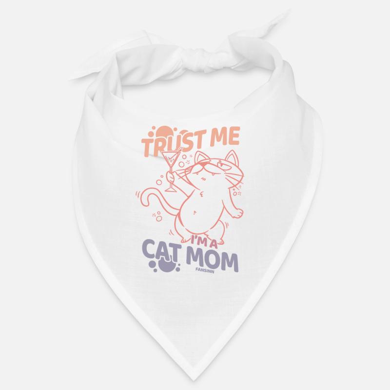 meilleur chat maman chat dame propriétaire de chat Geschen Bandana
