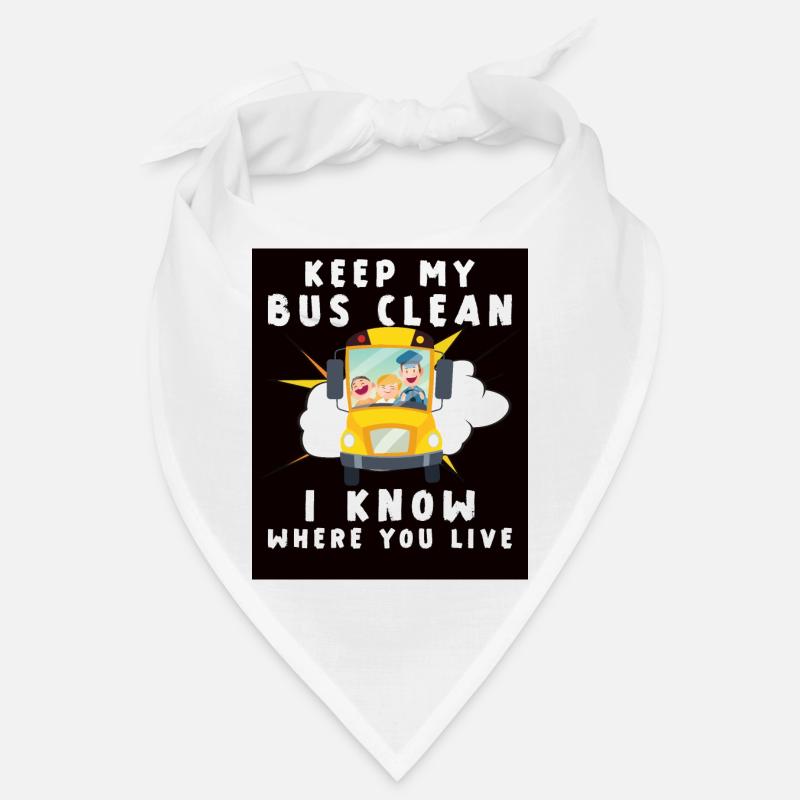 Funny School Bus Driver Appreciation anniversary Bandana