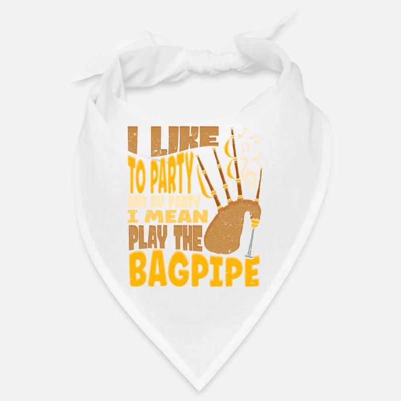 Playing the bagpipes Scottish Bandana