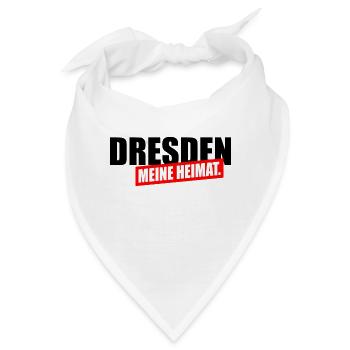 Dresden meine Heimat - Bandana - Weiß - Vorne