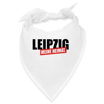 Leipzig meine Heimat - Bandana - Weiß - Vorne