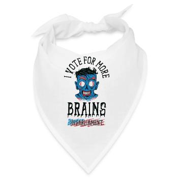 Abstimmung Parlament Halloween Zombie Monster - Bandana - Weiß - Vorne