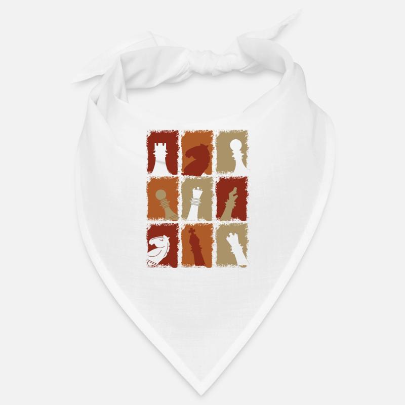 Chess Pieces Retro Bandana