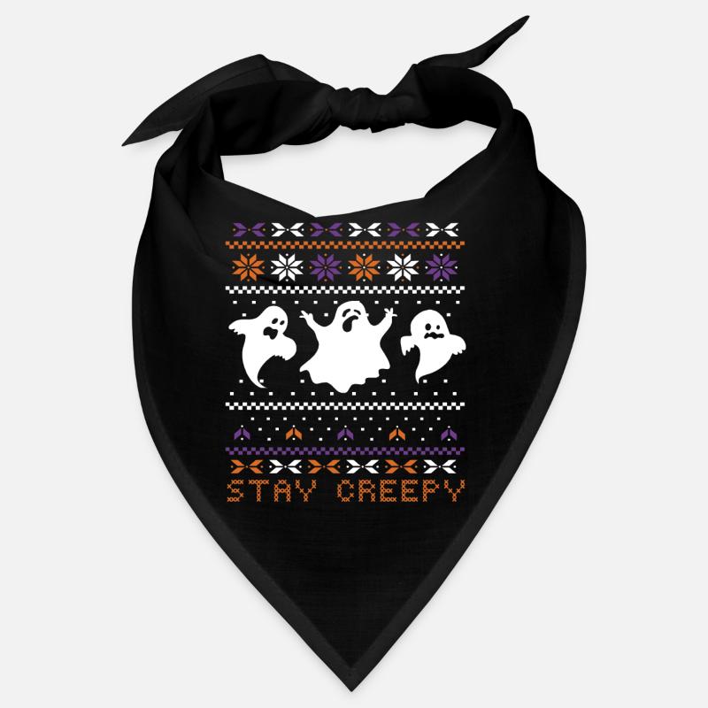 Stitch Pattern Créatures fantômes Halloween effrayant Bandana
