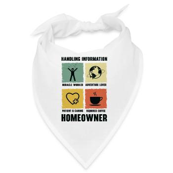 Neuer Hauseigentümer Informationen zum Umgang mit - Bandana - Weiß - Vorne