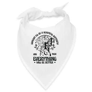 Himmlischer Schmetterling Mystische - Bandana - Weiß - Vorne