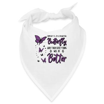 Himmlischer Schmetterling Mystische - Bandana - Weiß - Vorne