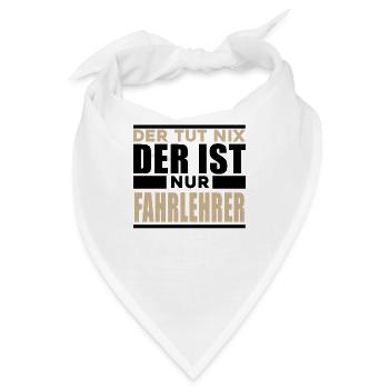 Fahrlehrer - Bandana - Weiß - Vorne