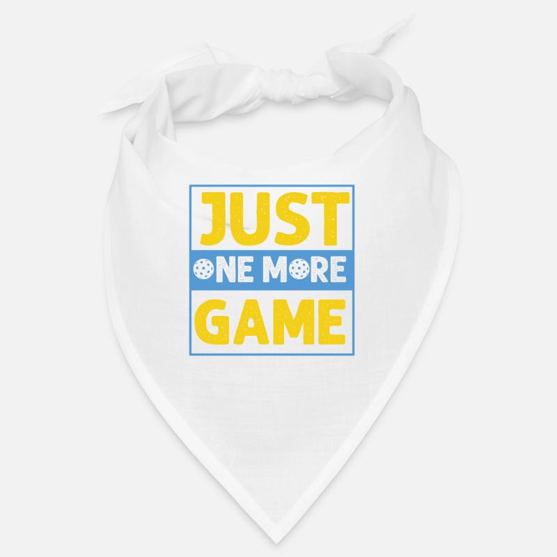Just One More Game Funny Pickleball Bandana