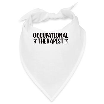 Ergotherapie Ergotherapeutin Ergotherapeut - Bandana - Weiß - Vorne