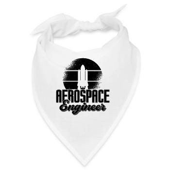 Aerospace Engineer Rocket Space Engineering - Bandana - Weiß - Vorne