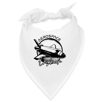 Aerospace Engineer Ship Rocket Science Space - Bandana - Weiß - Vorne