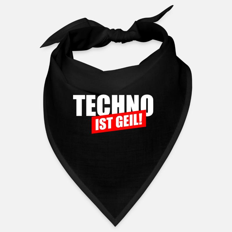 Techno ist geil Bandana