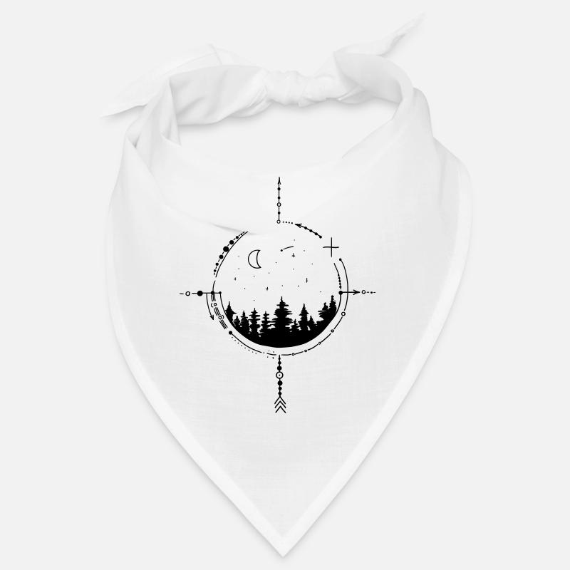 Moon and Stars Compass Bandana