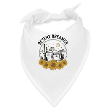 Wüste Wüstenlandschaft Wildnis Outback Landstraßen - Bandana - Weiß - Vorne