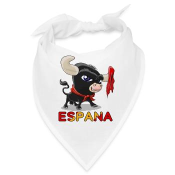 Süßer Stier Stierkampf Espana - Bandana - Weiß - Vorne