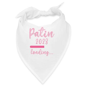 Patentante 2023 loading Patenkind Baby Patentante - Bandana - Weiß - Vorne