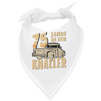 75 JAHRE ALTER KNALLER - Bandana - Weiß - Vorne