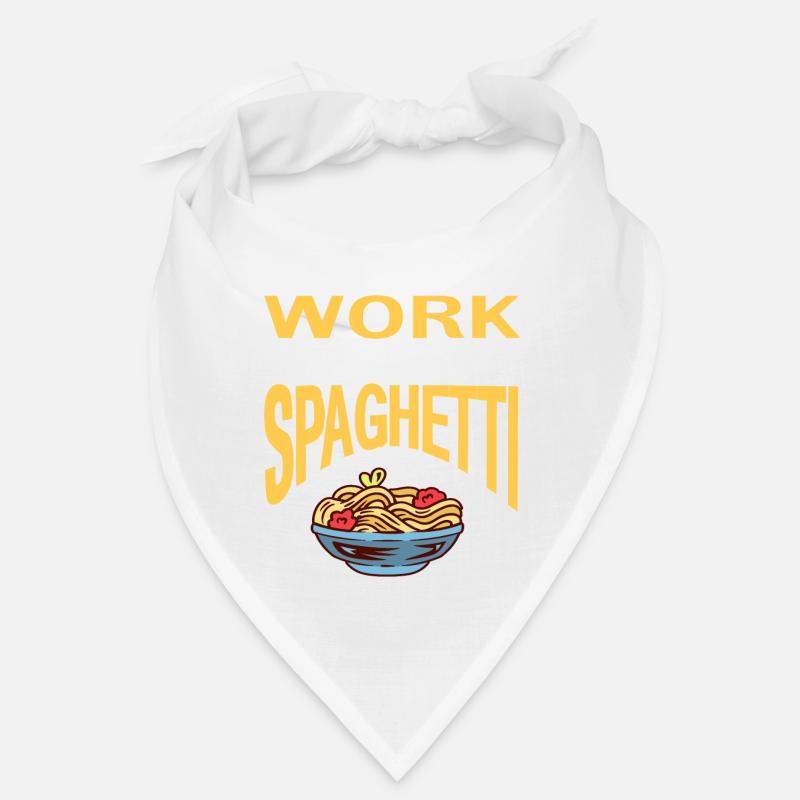 I'm Done With Work Let's Eat Spaghetti Retro Funny Bandana