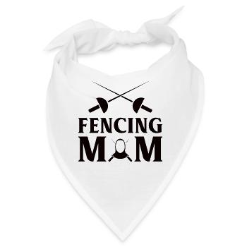 Fechten Fechter Fechtsport Fecht Trainer Club Mama - Bandana - Weiß - Vorne