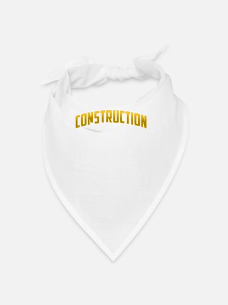 Bau Team Teamwork Baustelle Bauarbeiter - Bandana - Weiß