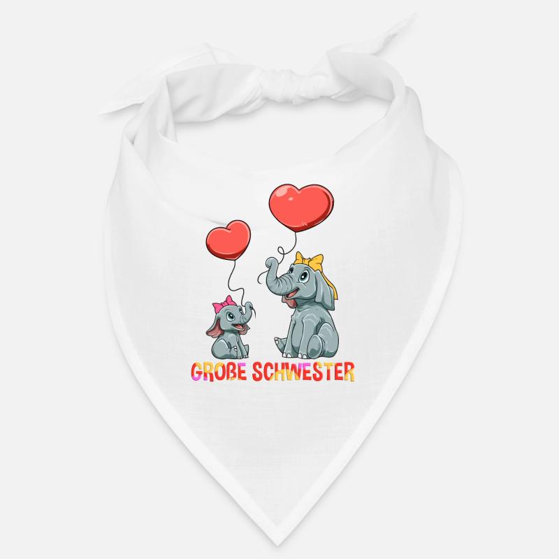Große Schwester Elefanten Geschwister Kinder Bandana