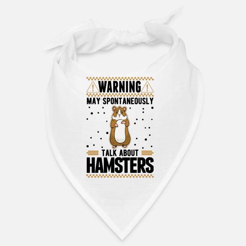 Avertissement Hamster Hamster Roue Hamster Doré Bandana