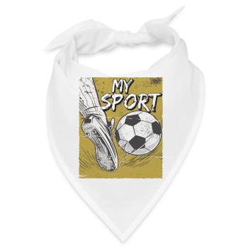 FUSSBALL MY SPORT - Bandana - Weiß - Vorne