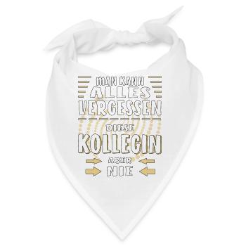 MAN KANN ALLES VERGESSEN KOLLEGIN - Bandana - Weiß - Vorne