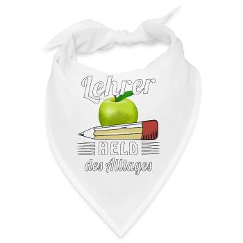 LEHRER HELD DES ALLTAGES - Bandana - Weiß - Vorne