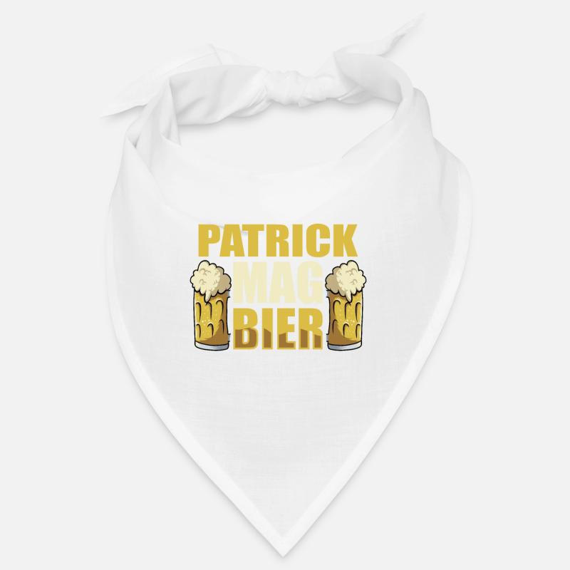 Patrick mag Bier Name Geburtstag Bandana