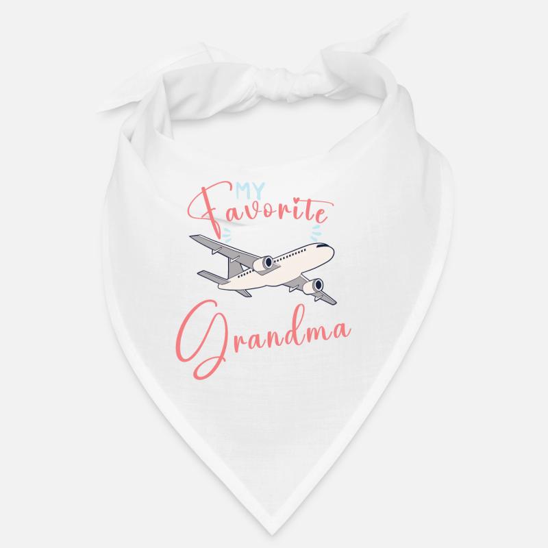Pilot Aviation Airplane Airline Captain Aviator - Bandana - Weiß