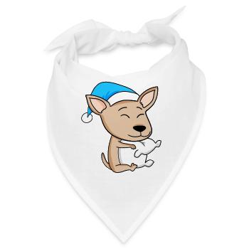 Hund Hunderasse Pyrenäenberghund - Bandana - Weiß - Vorne