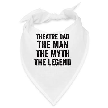 Theater Papa Schauspieler Darstellende Kunst Probe - Bandana - Weiß - Vorne