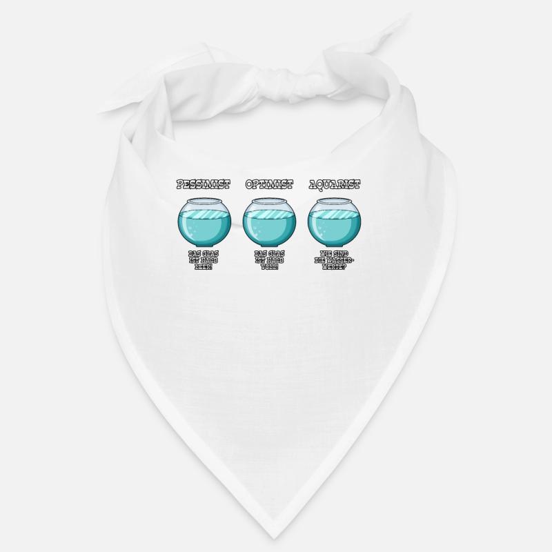 Pessimist Optimist Aquarist Aquarianer Bandana