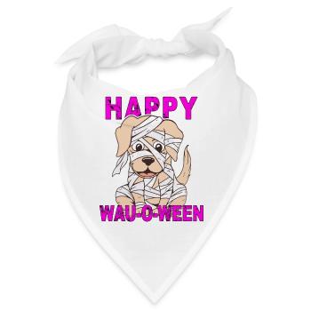 HUND HAPPY WAU-O-WEEN - Bandana - Weiß - Vorne